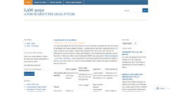 Desktop Screenshot of law2050.com